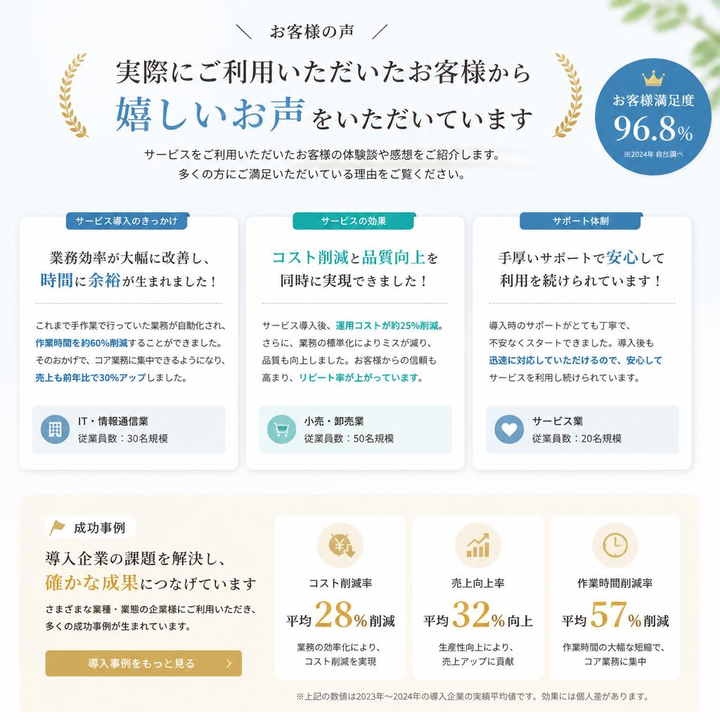お客様の声