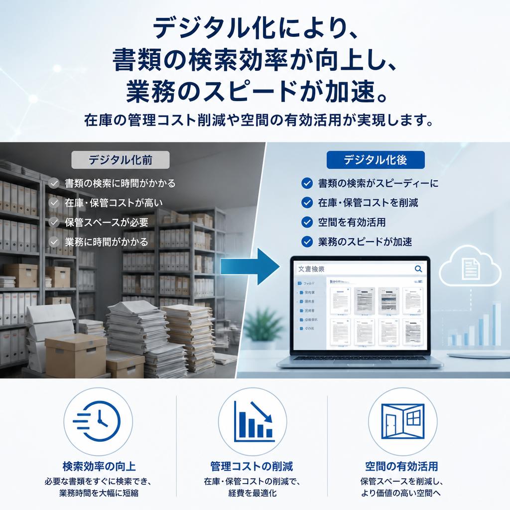 スキャニングサービスのメリット