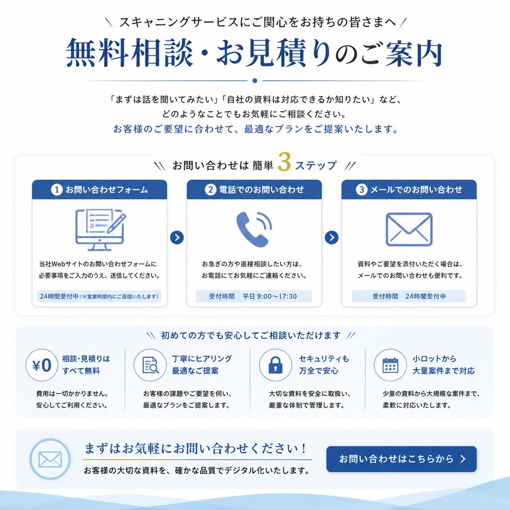 7. 無料相談のご案内
