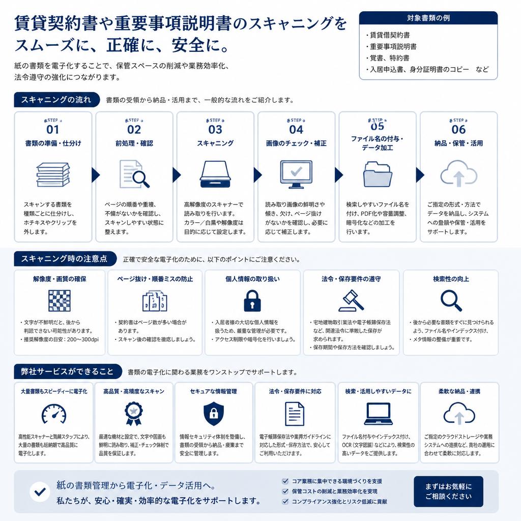 スキャニングサービスの活用法