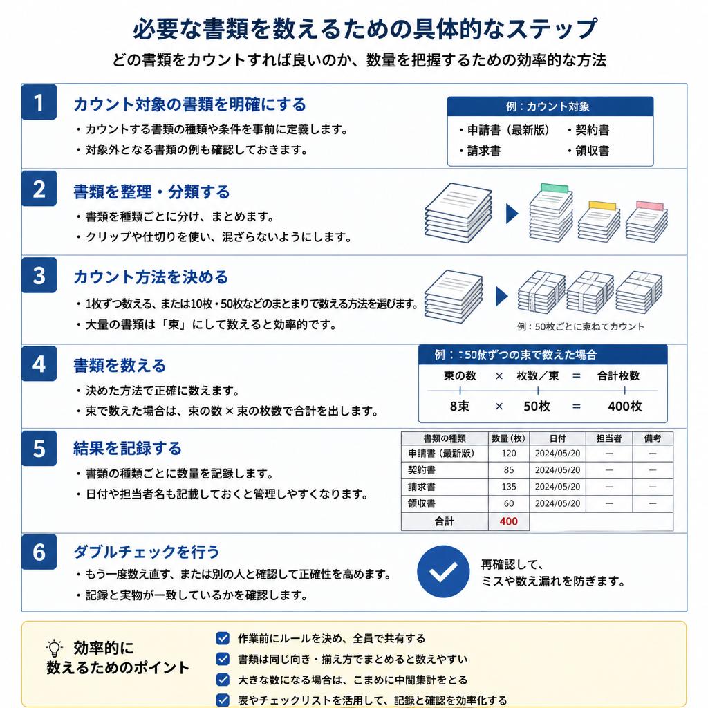 書類量の計算方法