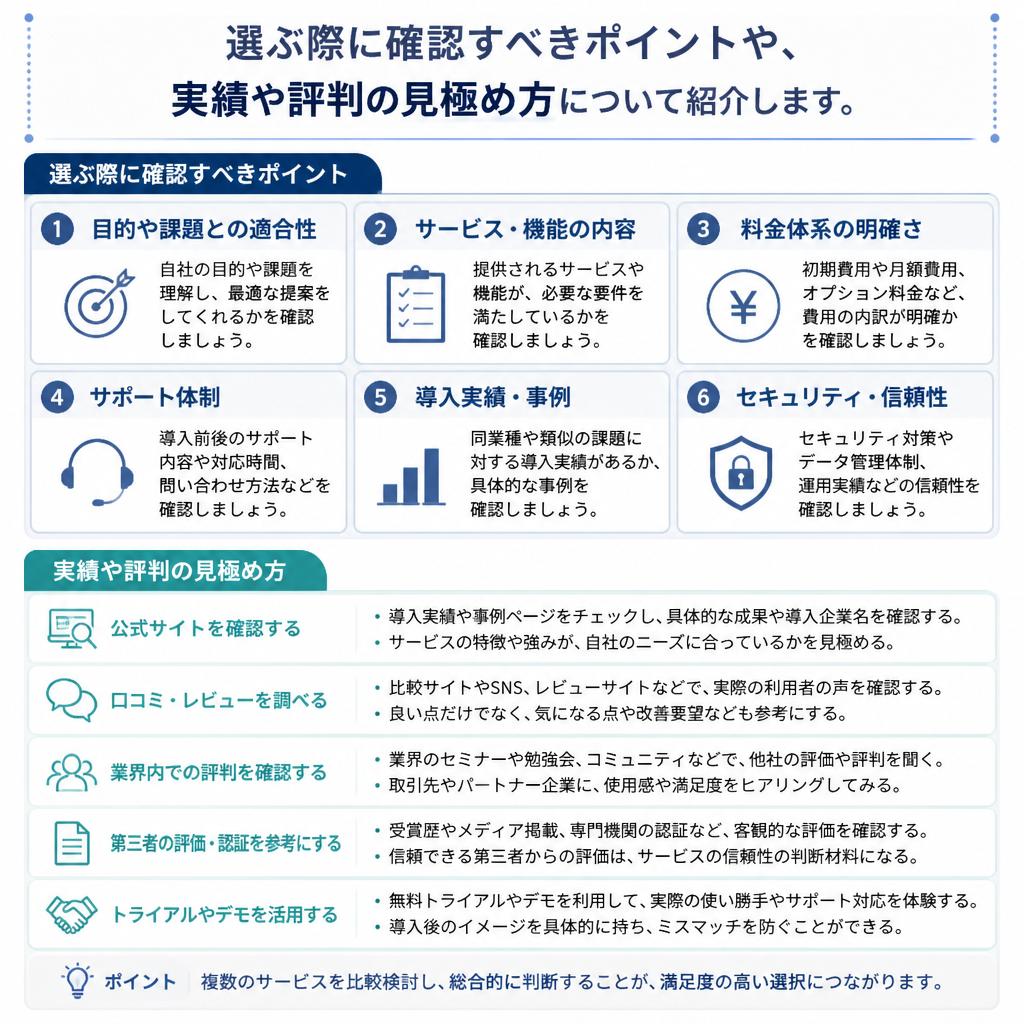 信頼できる業者の見抜き方